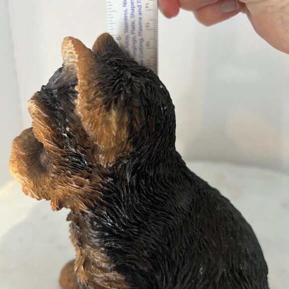 Yorkshire Terrier Dog Figurine Mini Yorkie 6" Lifelike - Picture 10 of 10